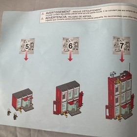  Instruction Manual # 4 Lego 60110 Fire Station Town City Firefighter