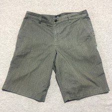 O'neill Men's Chino Flat Front Relaxed Fit Shorts Size 34x11 Gray Golf