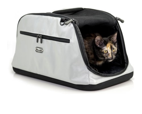 Clean Sleepypod Air Glacier Silver Mobile Travel Dog Cat Pet Bed Carrier (Sm) 