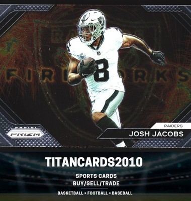Josh Jacobs 2023 Panini Prizm Fireworks Las Vegas Raiders #F-17