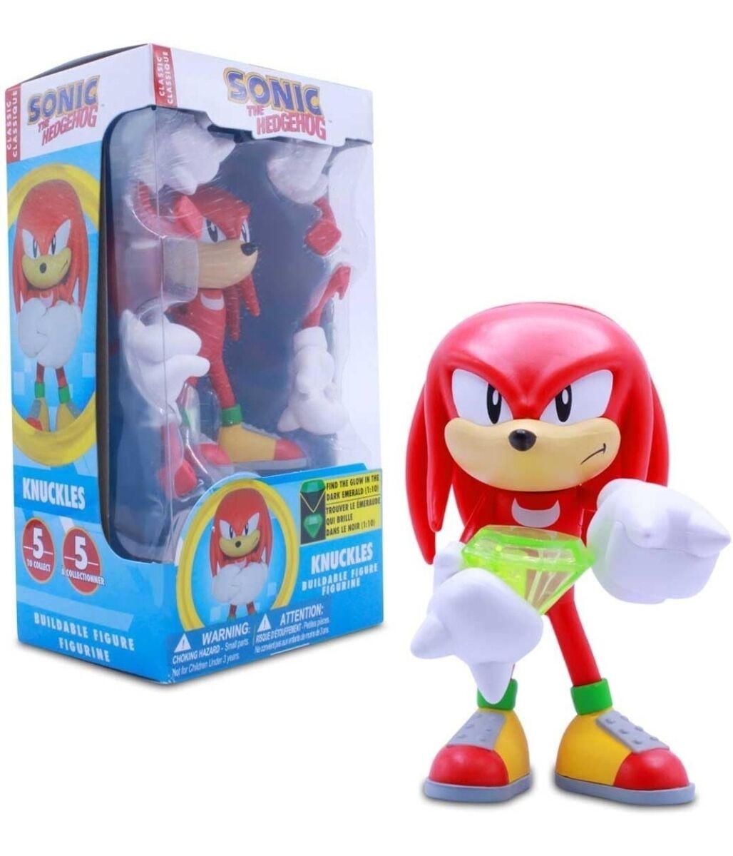 Sonic the Hedgehog 4"" Buildable Figure: Knuckles w/ Emerald (Series 2)