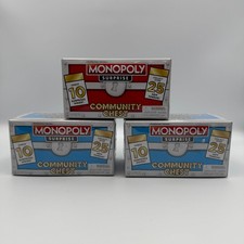 Monopoly Surprise Community Chest 2 Blue New  1 Red Opened Tokens See Pics