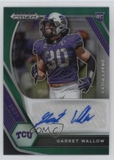 2021 Panini Prizm Draft Picks Green Garret Wallow #DPA-GWA Auto 1t44