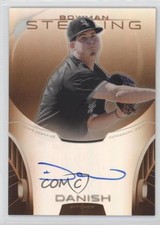 2013 Bowman Sterling Prospect Orange Refractor 50/75 Tyler Danish Auto 0c2