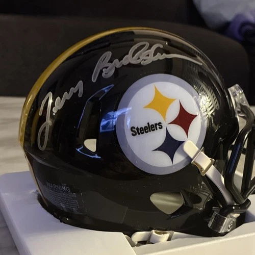 Terry Bradshaw Autographed Pittsburgh Steelers mini Helmet player Hologram