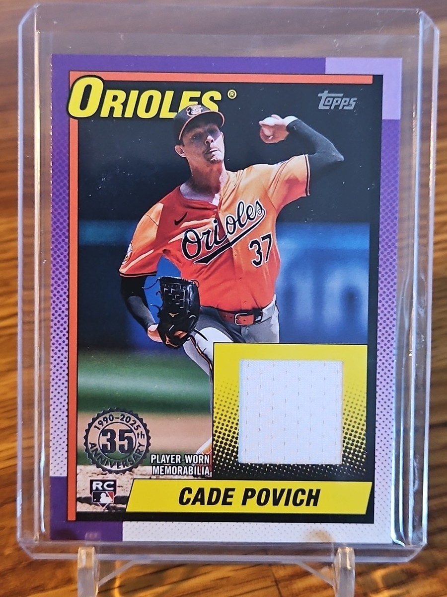2025 Topps Series 2 Cade Povich RC 35th Anniversary Relic Jersey