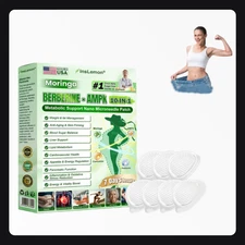 InsLemon Moringa Berberine AMPK 10-in-1 Metabolic Nano Microneedle Patch (7pcs)