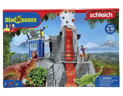 Schleich Dinosaurs 42564 Große Vulkan-Expedition Spielfigur-Set Dinosaurier NEU