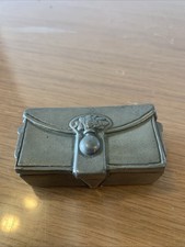 Magnifique Boîte À Timbres En Etain Vintage Rétro Ref Gk