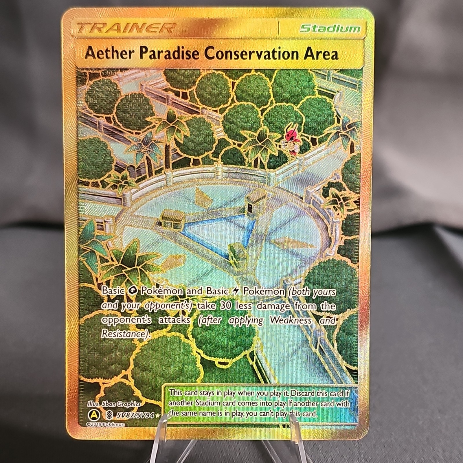 Aether Paradise Conservation Area Shiny Holo Rare SV87/SV94 Hidden Fates NM/M