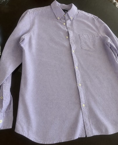 Banana Republic, Banana Republic Linen Shirt Mens XL Light Purple Lavender Long Sleeve