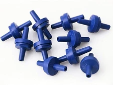 XMHF 10 Pcs Plastic Aquarium Non-Return Air Pump Check Valve Blue for 