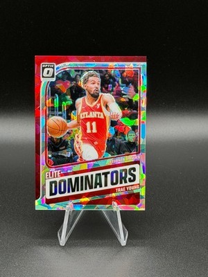 TRAE YOUNG 2024-25 Panini Donruss Optic Elite Dominators Cracked Ice Prizm 03/25