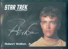 Star Trek Original Series 50th Anniversary Robert Walker Silver Autograph Card
