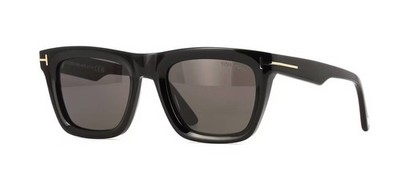 Tom Ford LELIO FT1207 Shiny Black/Grey (01A) Sunglasses
