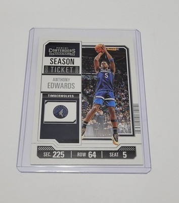 2023-24 Panini Contenders - Season Ticket Anthony Edwards #62 T-Wolves