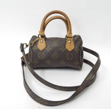 Authentic Louis Vuitton Monogram Mini Speedy Hand Bag F#47178