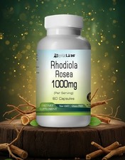 Rhodiola Rosa Capsules - 1000 mg Strength - 1 Dietary Supplement