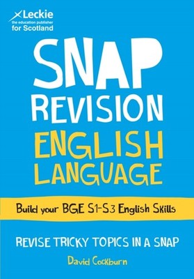 SNAP REVISION ENGLISH LANGUAGE S1-S3 ENG by David Cockburn Paperback Self Help