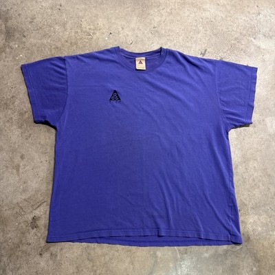 Vintage Nike ACG Shirt Mens 2XL Purple 90s Center Embroidered ACG Sports Baggy