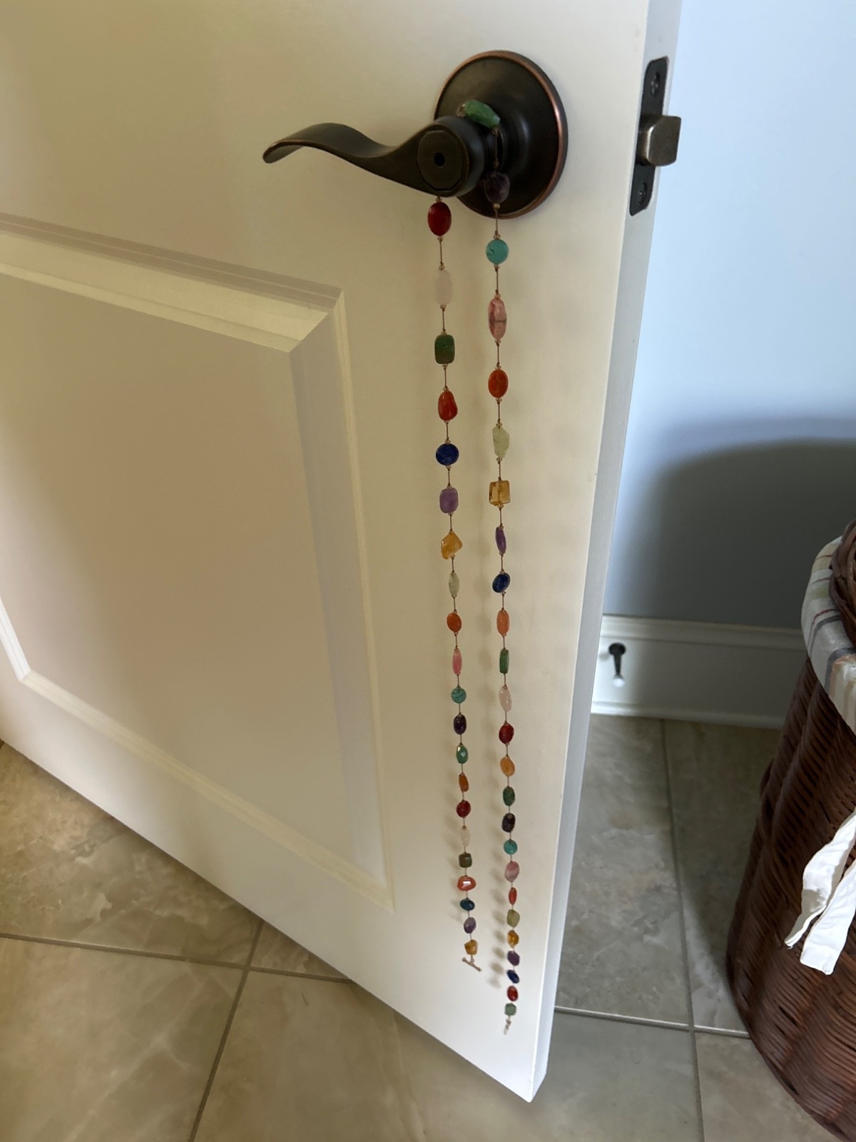 Margo Morrison Large Multi-Gemstone  Long Necklac… - image 4