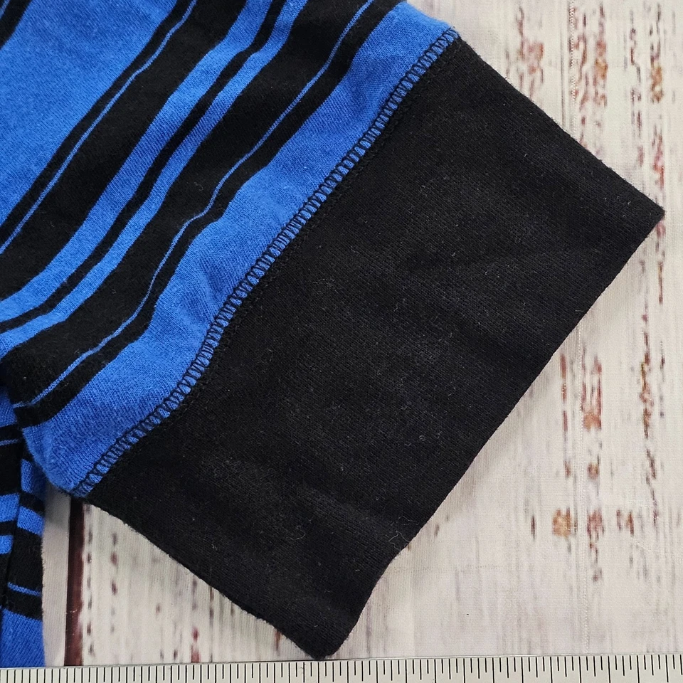 Camiseta No Boundaries Azul Rayas Manga Corta Algodón Mujer Junior XL (15-17) Foto 3 de 4