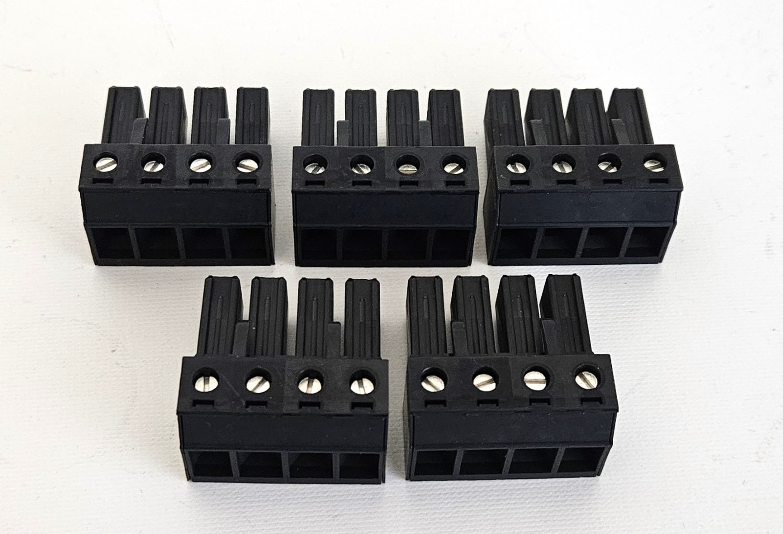 5X Phoenix Contact 1838226 PC 4/4-ST-7.62 BK Connector New