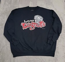 Vintage Lansing Lugnuts Sweatshirt Mens XXL Black 90s Crewneck MILB Made In USA
