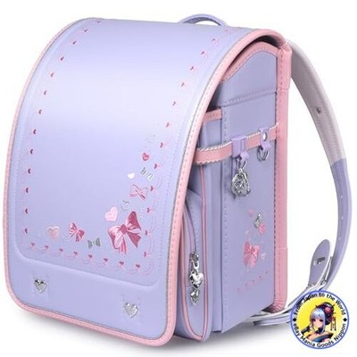 COULOMB Girl's School Backpack High-Quality Synthetic Leather Violet Exclusive