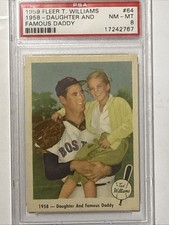 TED WILLIAMS 1959 Fleer Ted Williams, Barbara Joyce Williams #64 PSA 8 NM-MT