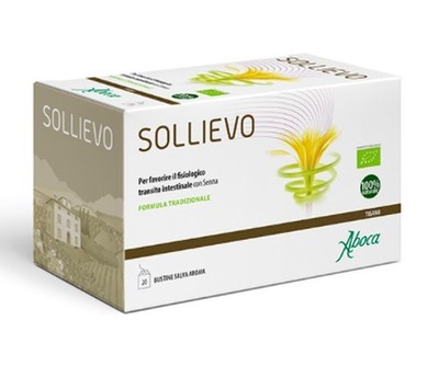 Aboca Sollievo Bio Herbal Tea For Intestinal Wellness 20 Filters