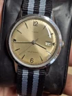Timex Viscount 1966 Silver Tone Mens Vintage 1960s Automatic Self Winding Watch
