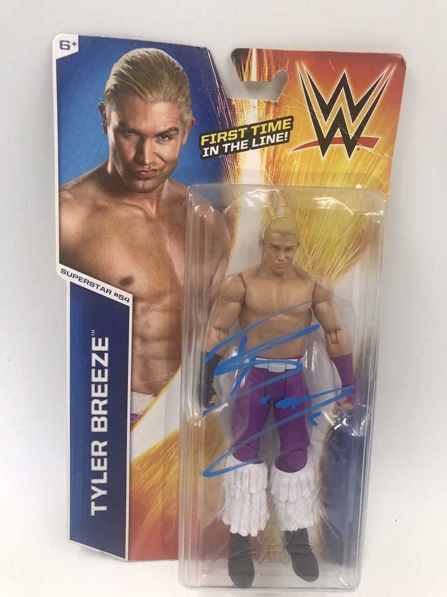 WWE Mattel Tyler Breeze Unopened First Time In Line! SIGNED! | eBay