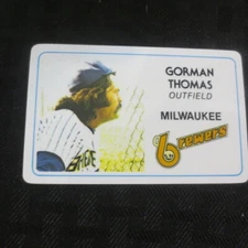 1981 Permagraphics credit card Perma Graphics Gorman Thomas Brewers