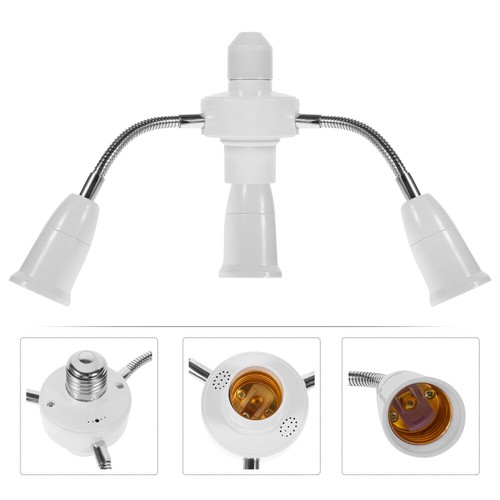 Multi-plugs Light Socket Converter E27 Light Bulb Holder Extension Holder With - Picture 8 of 12