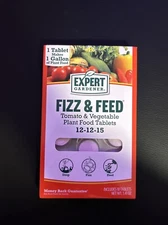 Expert Gardener Fizz and Feed, Tomato and Vegetable Plant Food Tablets NEW