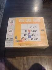 Vintage Milton Bradley You Can Read Phonetic Drill Cards Flash 1963 Game Educate