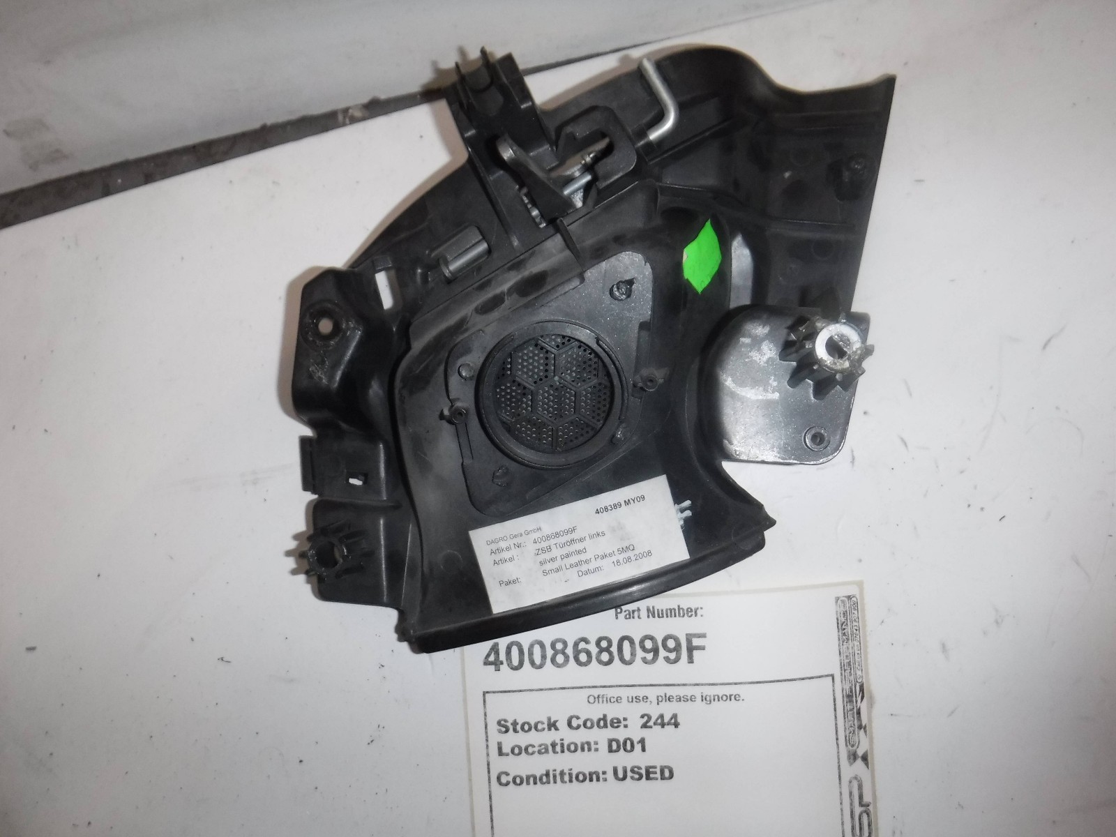 OEM Original Lamborghini Gallardo Door Handle Left 400868099F for 