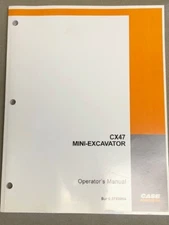 Case CX47 Mini Excavator Operators Manual  no. 6-37930   2003