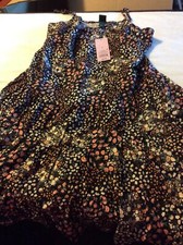 Wild Fable Black/jqd6595a01 Spaghetti Strap Dress Size L