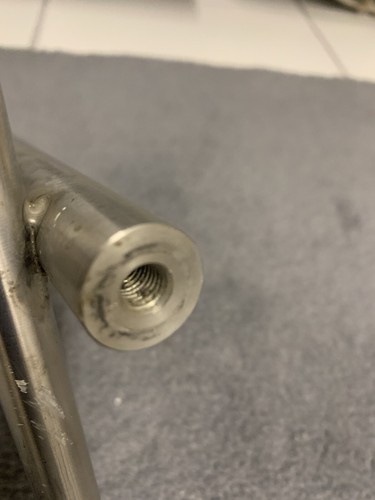 Ablage 74 x 15cm massiv Edelstahl gebraucht muss poliert werden für Möbelmontage - Bild 4 von 6