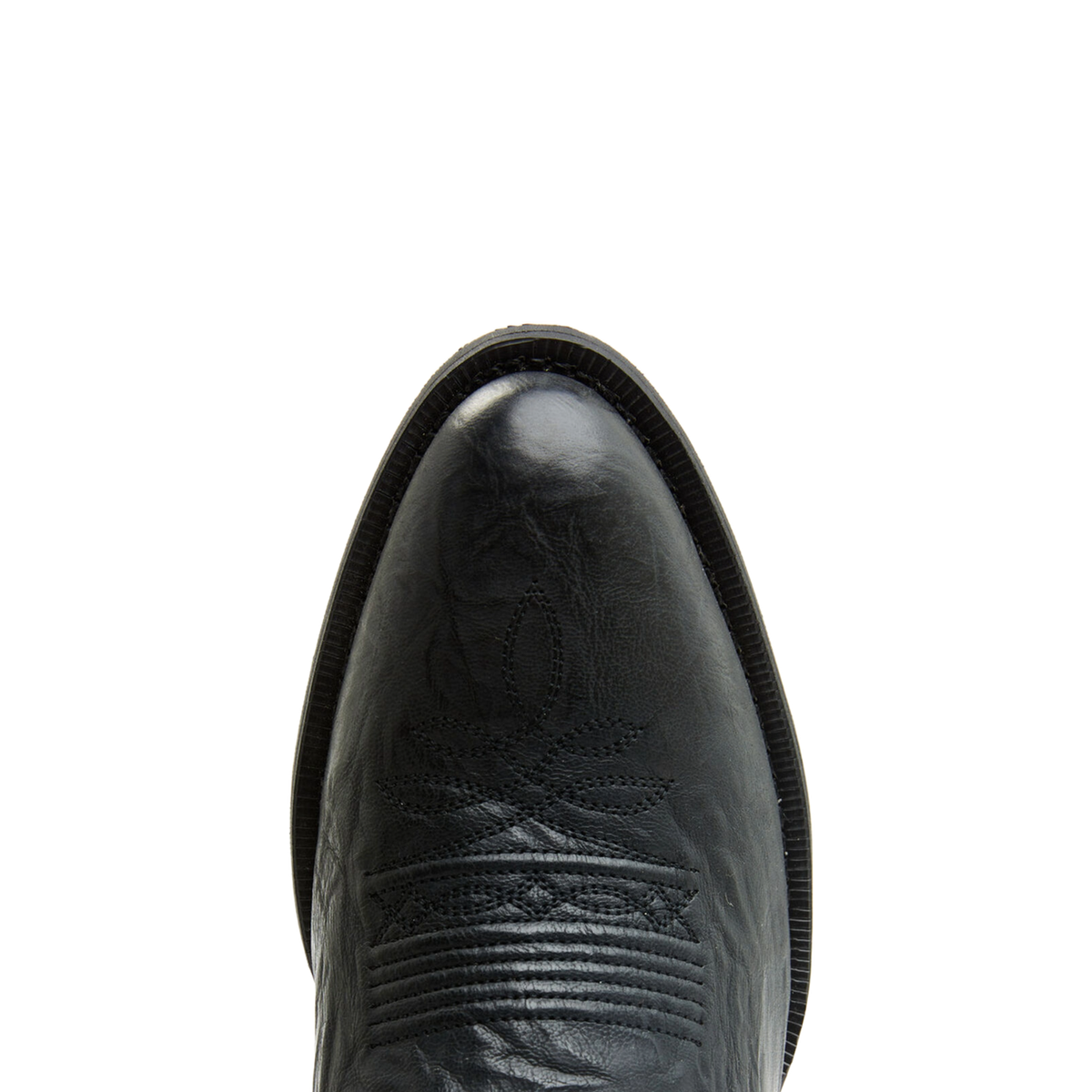 Laredo Black Western Cowboy Boot with Stitch Detail Laredo Black Western Boots with Silver Stitching main image 4