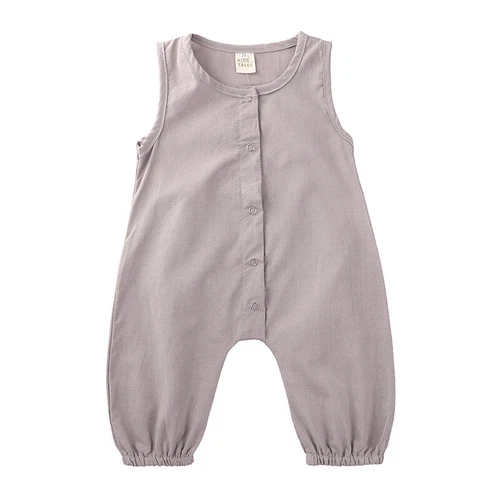 Newborn Baby Boy Girl Summer Cotton Romper Jumpsuit Bodysuit One-pieces Clothes - Picture 4 of 22