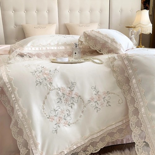 4 Pieces Bedding Set Duvet Cover Bed Sheet Pillowcases Home Bedclothes - Picture 18 of 18