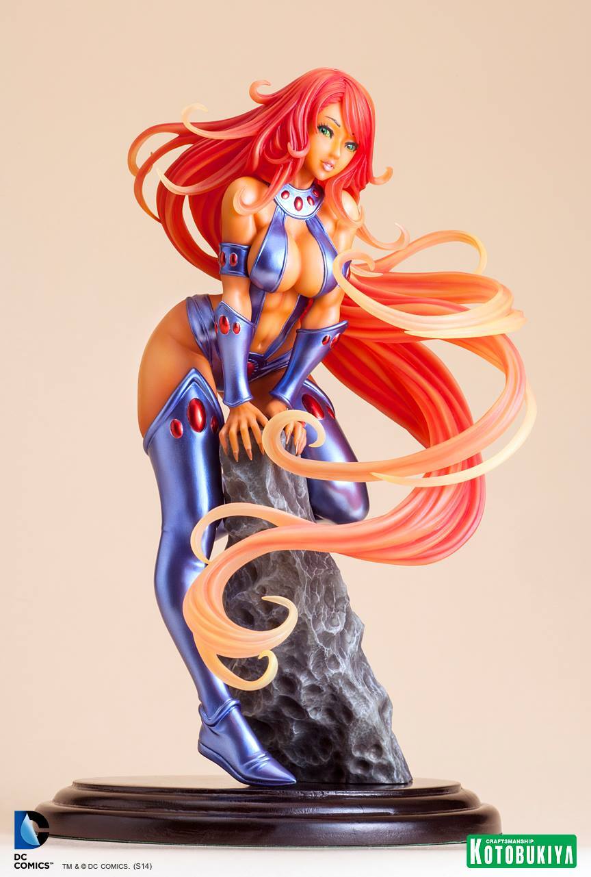 Statue Starfire DC Comics Kotobukiya Bishoujo : Chef-d'œuvre en PVC pour collectionneur