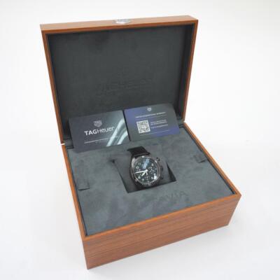 Tag Heuer Autavia Flyback Chronograph 60th Anniversary Black 42mm Men's Watch