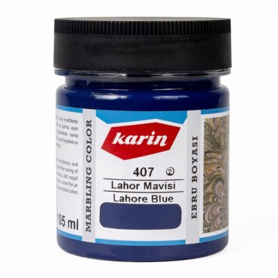 407- Lahor blau Marmorierfarbe |Ebru Boyasi lahor mavisi | marbling color