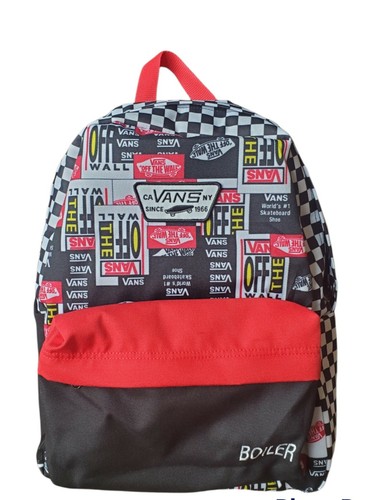 Vans Customs Backpack Black/Red | eBay