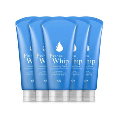C2Y Pure Aqua Whip Cleansing Foam 220ml*5Pcs - FREE SHIPPING