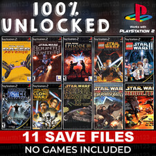 LEGO Star Wars Jedi Rebel Bounty Hunter Sith PS2 Memory Card 100 Unlocked
